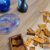 Vintage farmhouse coffee table with flaps