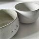 Two stoneware bowls Atelier Hurtault Puisaye Burgundy