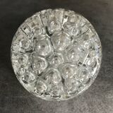 Ancien pique-fleurs en verre moulé 19 trous