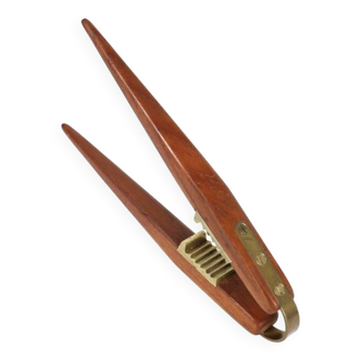 Mid-century Poul Knudsen nutcracker / teak / brass / 1960s / Danish modern design