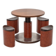 Italian adjustable dining set 1970s