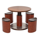 Italian adjustable dining set 1970s
