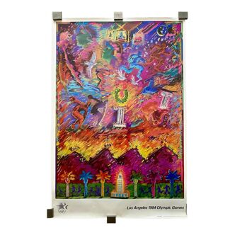Affiche originale pour les jeux olympiques de los angeles, 1984, Carlos almaraz