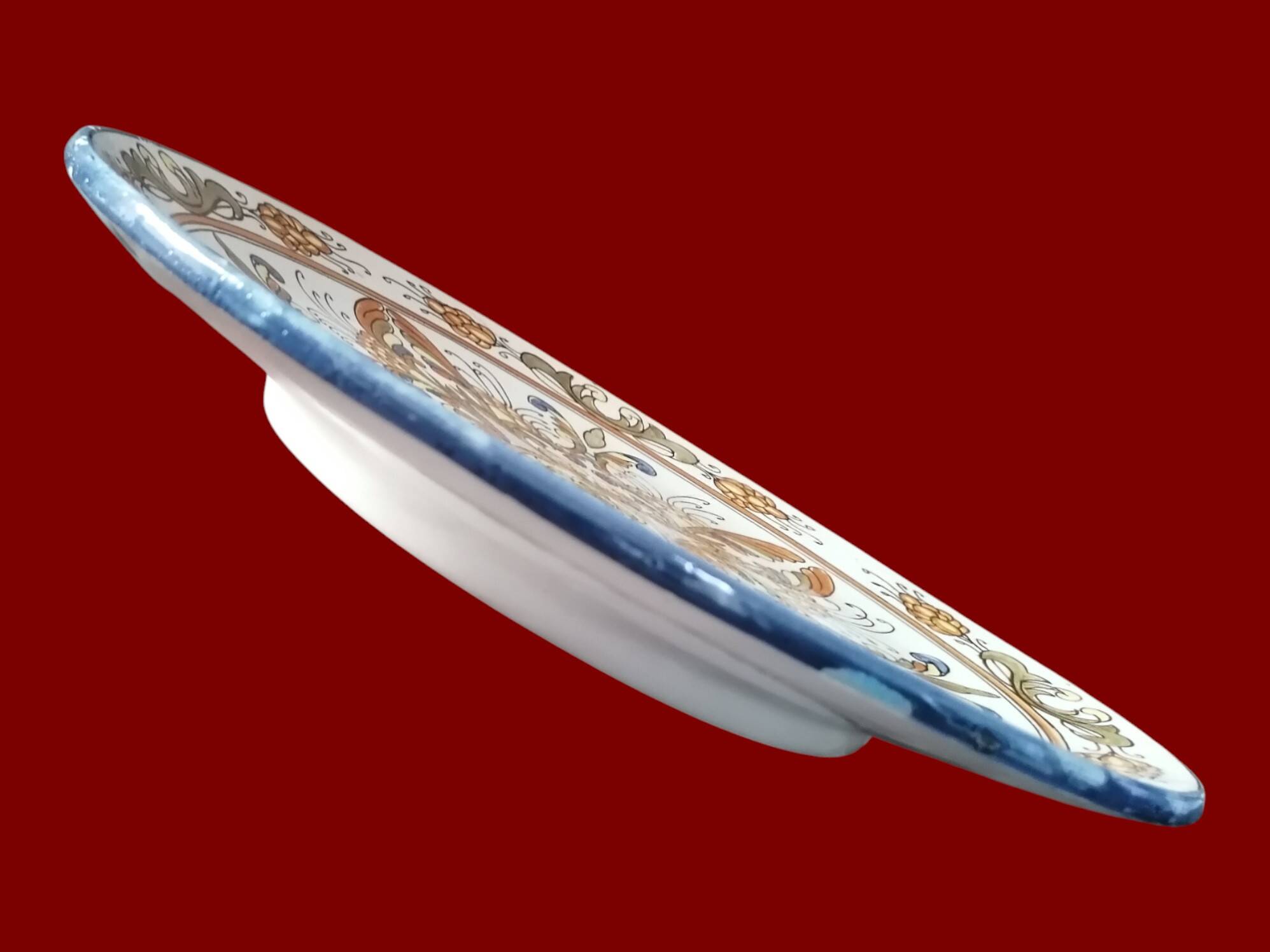 Large round Ibiza earthenware dish.