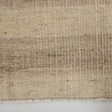 Striped Pattern Brown & Cream Vintage Kilim Rug, 220x300Cm
