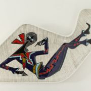 Pair of free-form dishes from Sesto di Fiamma, Italy, 1950s