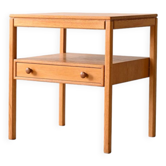 Meuble avec tiroir / Grande table de chevet en chêne
