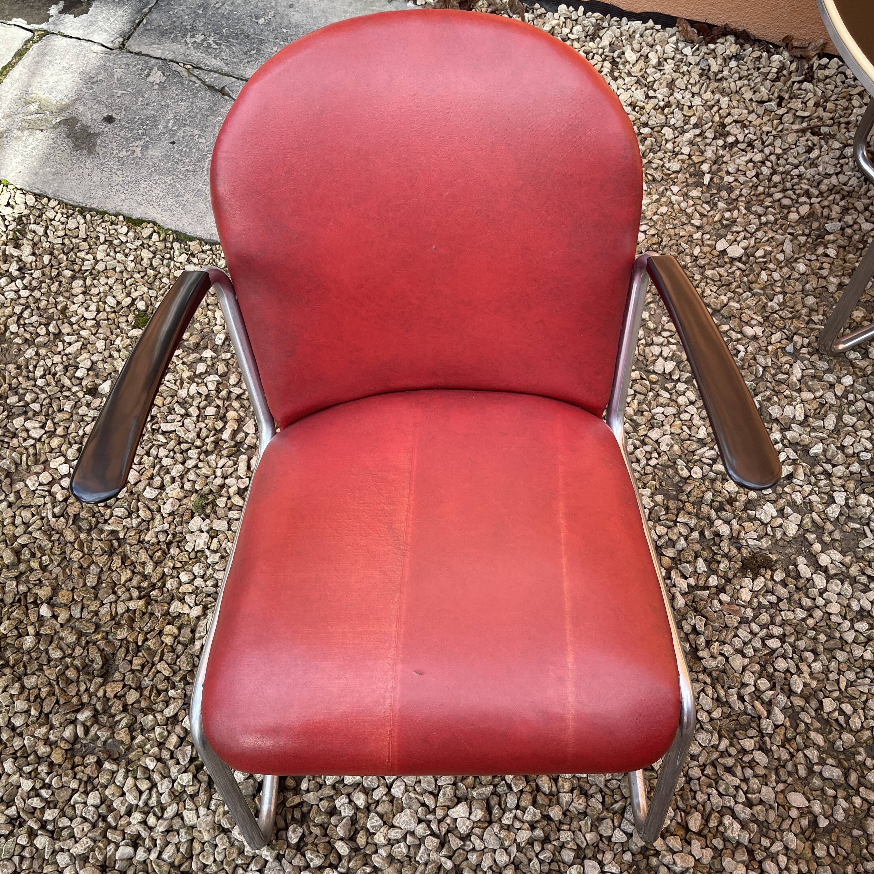 WILLEM HENDRIK GISPEN, set of 3 chairs 413 cantilever Art Deco Bauhaus