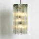 XXL glass pendant lamp by Doria | Mid Century Modern  | Brutalist Desogn