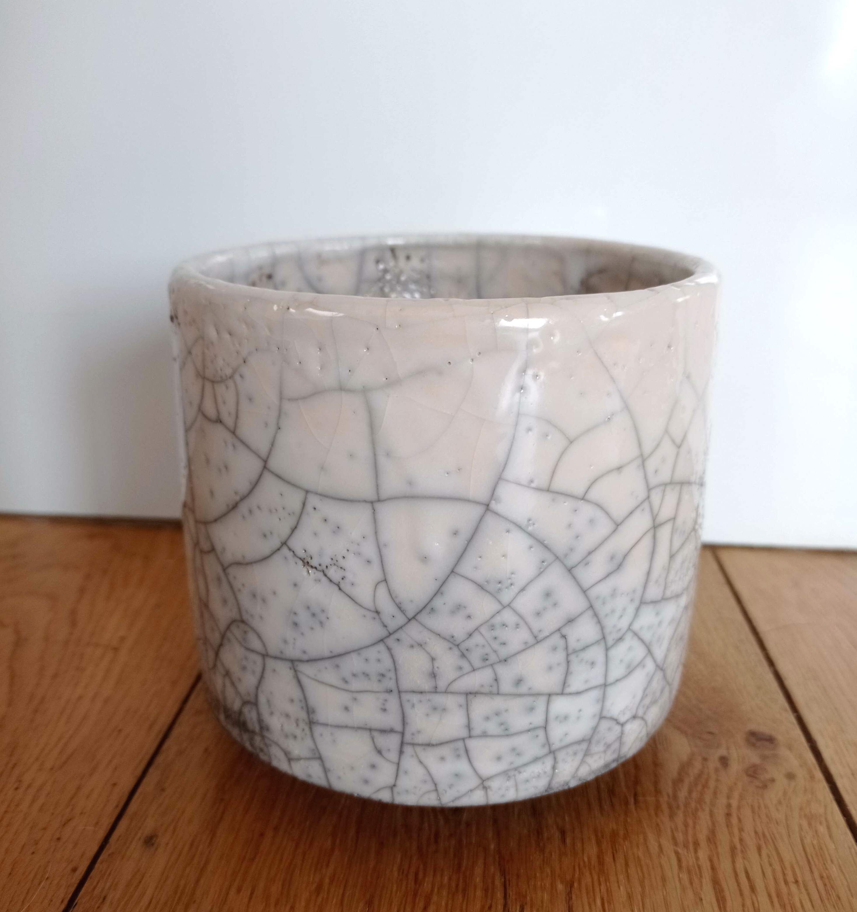 Chawan bowl in raku