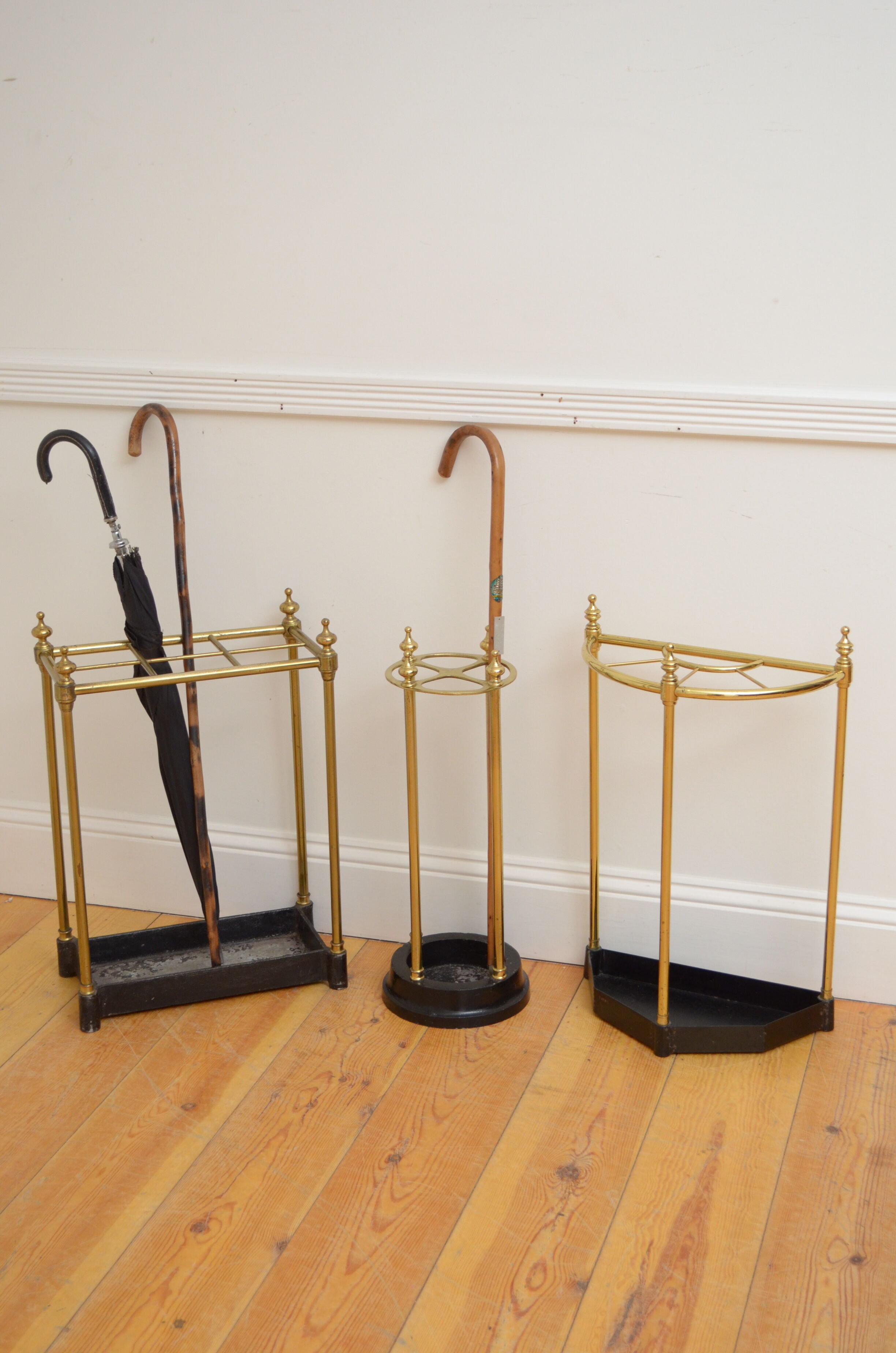 Vintage Brass Umbrella Stand
