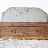 Antique Art Deco Mirror in carved wood with silver leaf - "Aimé"
