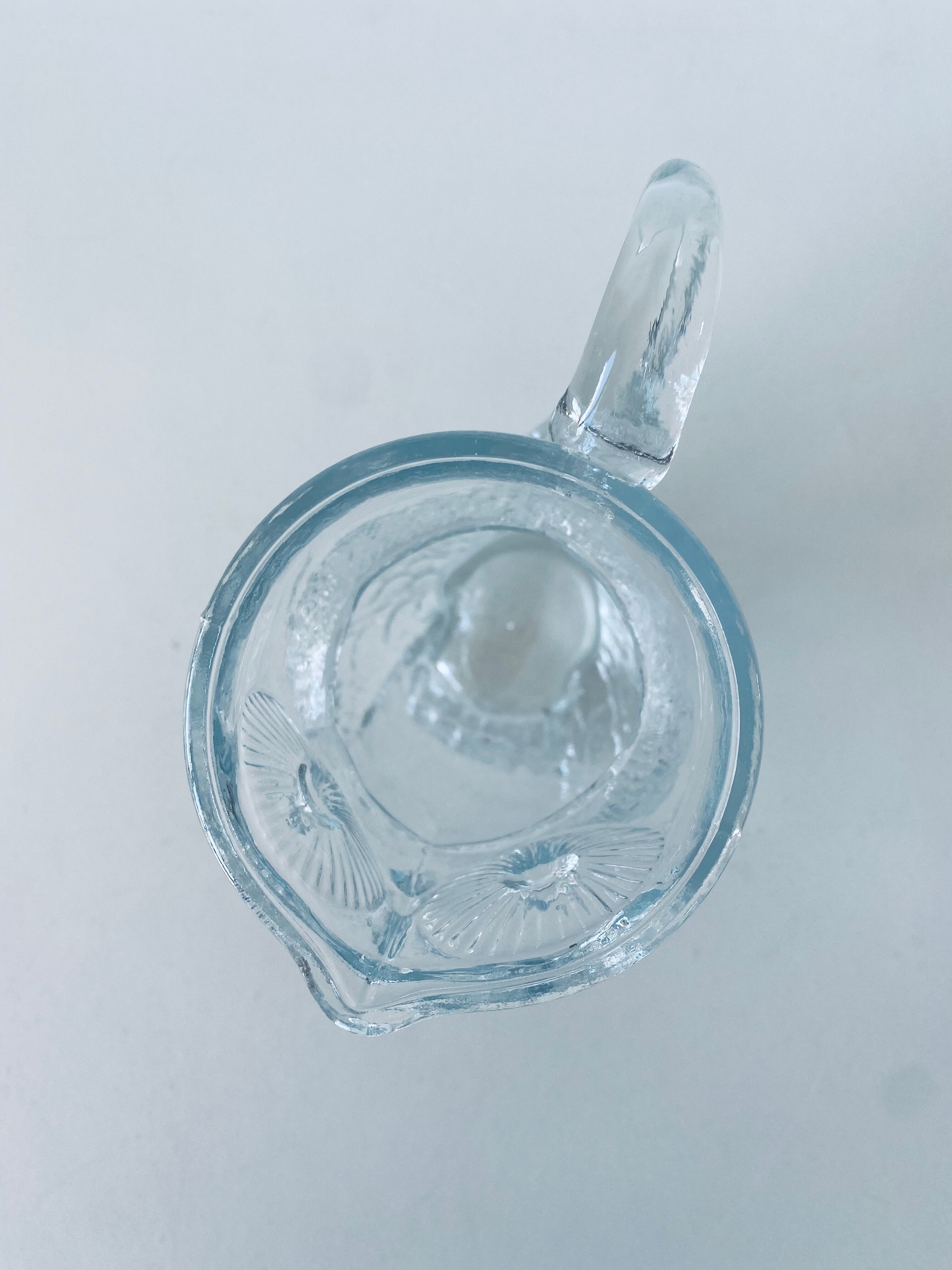 Vintage glass pitcher owl shape