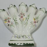 Pair vase soliflore faience/vintage