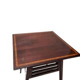English Mahogany Square Side Table, Circa 1900