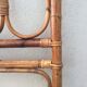Vintage rattan bamboo headboard