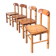 Danish Pine Chairs, 1975, Set of 4