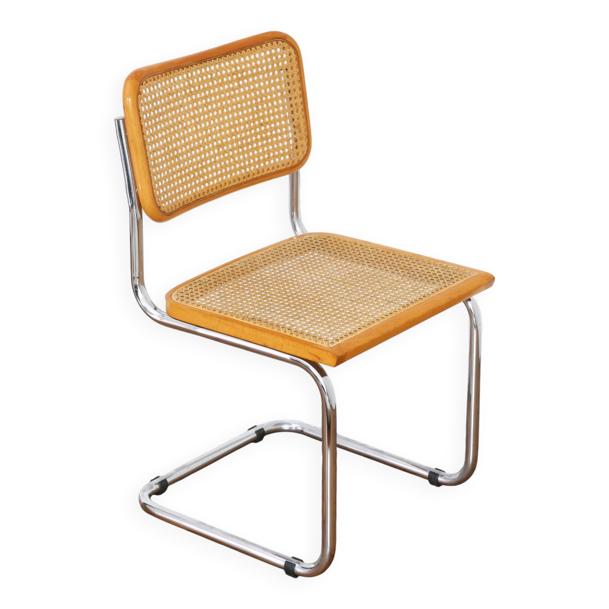 Chaise Cesca B32 Breuer Made in Italy - Cannage de l'assise refait