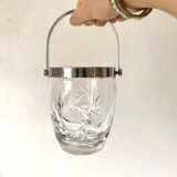 Chiseled crystal ice bucket