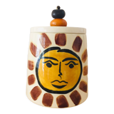 Hand-painted glazed ceramic box