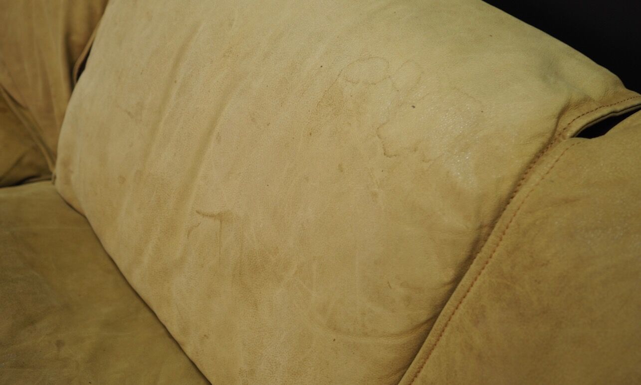 Canapé d’angle cuir 60 70 vintage