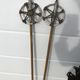 Former pair of Ramy wooden skis - vintage mountain chalet deco sticks