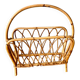 Porte-revue rotin bambou vintage