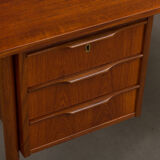 Danish teak desk with 6 drawers