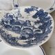 6 Vintage Mismatched Blue and White Porcelain Dessert Plates Set B0
