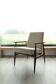 Fauteuil scandinave velours côtelé beige modern design H.Lis