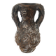 Brown ceramic vase from Vallauris, 1960s/70s