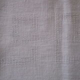 Old damask tablecloth