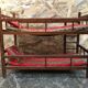 Old bunk bed doll wood + mattresses & cushions vintage fabric
