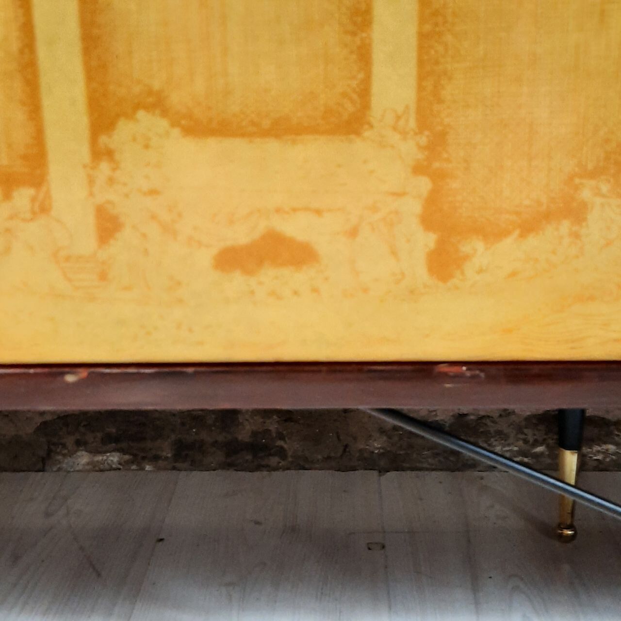 Wardrobe, 1950s bookcase, brass print / tips.