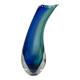 Blue glass vase
