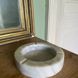 Cendrier vintage en marbre blanc