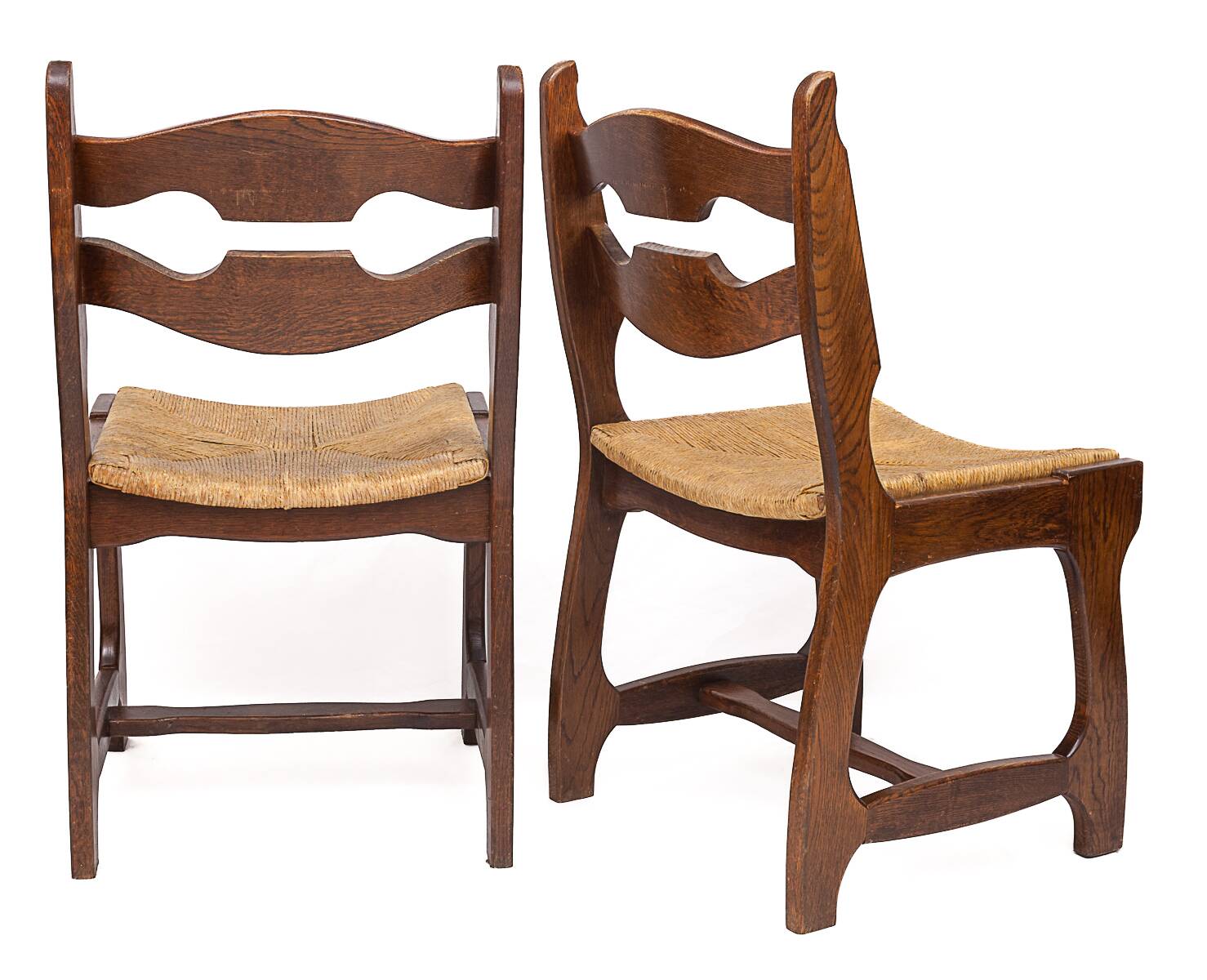 Set of 6 chairs by Guillerme and Chambron