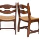 Set of 6 chairs by Guillerme and Chambron