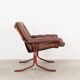 Fauteuil en cuir, design norvégien, années 1970, production : Norvège