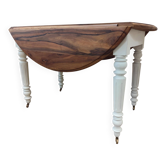 Console/table convertible in walnut