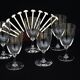Série de 6 verres à eau en cristal de Baccarat modèle Comtesse de Paris