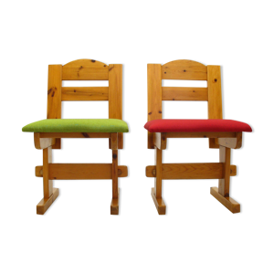 chaises vintage, années - 1980