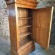 Antique French Louis Philippe wardrobe / wardrobe – elm and oak, mirrored door, 19th century
