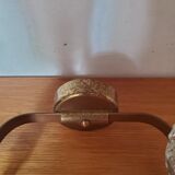 Pair of art deco wall lamps glass paste