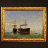 Great Seascape Painting Signed And Dated 1895