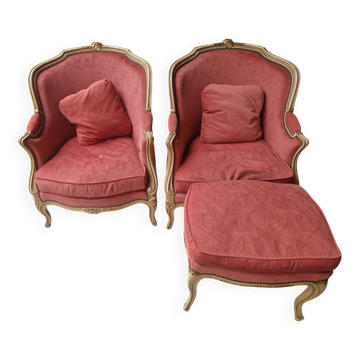 Bergère de style Louis XV