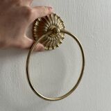 Gold metal bathroom accessories