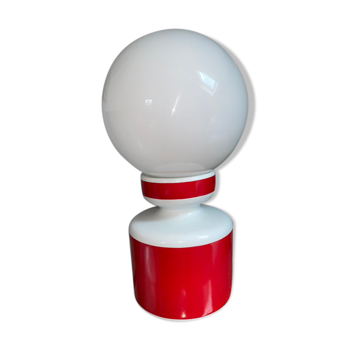 Vintage 1960s globe table lamp