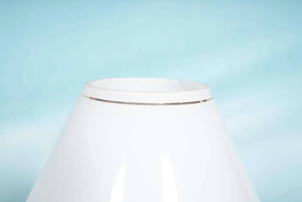 Vintage glass table lamp from the 70s, space age mushroom.