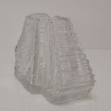 Vintage Cut Crystal Glass Vase, Glasswork Novy Bor, 1950's.